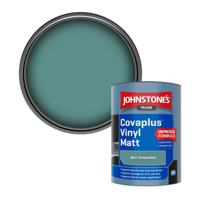 Johnstone's Trade Covaplus Vinyl Matt Walls & Ceilings Emulsion Paint (N8.21.44 Equivalent) 1L