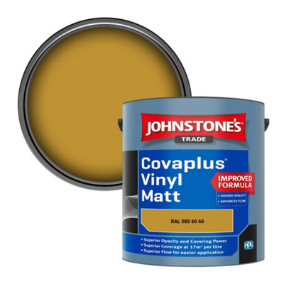 B&Q -  Covaplus Vinyl Matt Walls & Ceilings Emulsion Paint (Ral 080 60 60) 2.5L