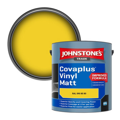 B&Q -  Covaplus Vinyl Matt Walls & Ceilings Emulsion Paint (Ral 090 80 80) 2.5L