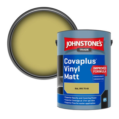 B&Q -  Covaplus Vinyl Matt Walls & Ceilings Emulsion Paint (Ral 095 70 40) 5L