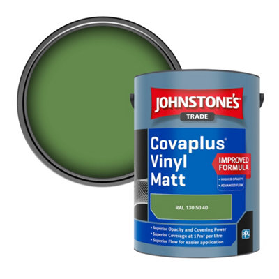 B&Q -  Covaplus Vinyl Matt Walls & Ceilings Emulsion Paint (Ral 130 50 40) 5L