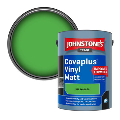 B&Q -  Covaplus Vinyl Matt Walls & Ceilings Emulsion Paint (Ral 140 60 70) 5L