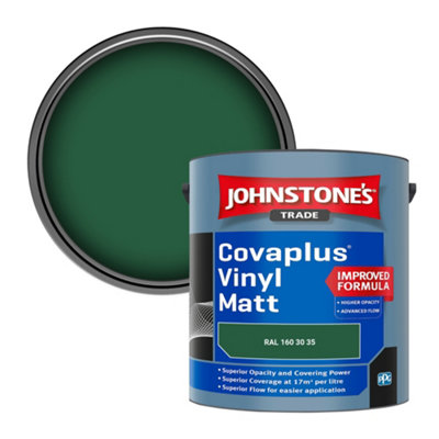 B&Q -  Covaplus Vinyl Matt Walls & Ceilings Emulsion Paint (Ral 160 30 35) 2.5L