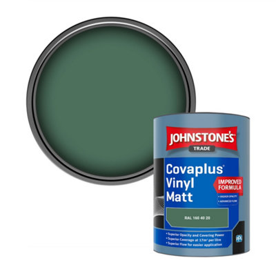 B&Q -  Covaplus Vinyl Matt Walls & Ceilings Emulsion Paint (Ral 160 40 20) 1L
