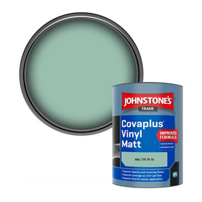 B&Q -  Covaplus Vinyl Matt Walls & Ceilings Emulsion Paint (Ral 170 70 15) 1L