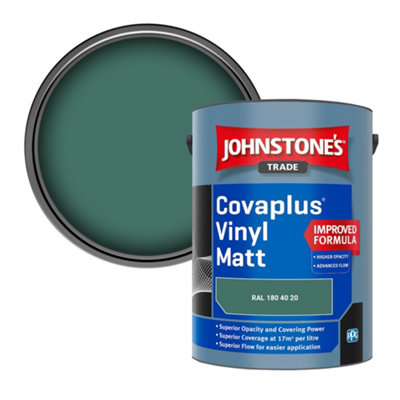 B&Q -  Covaplus Vinyl Matt Walls & Ceilings Emulsion Paint (Ral 180 40 20) 5L