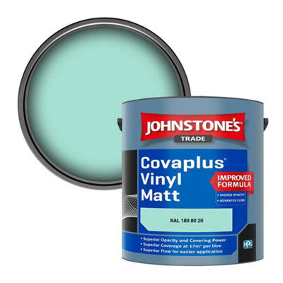 B&Q -  Covaplus Vinyl Matt Walls & Ceilings Emulsion Paint (Ral 180 80 20) 2.5L