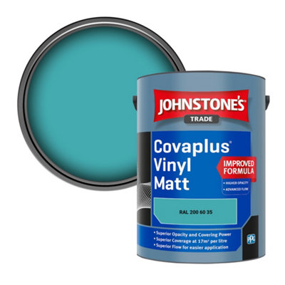 B&Q -  Covaplus Vinyl Matt Walls & Ceilings Emulsion Paint (Ral 200 60 35) 5L
