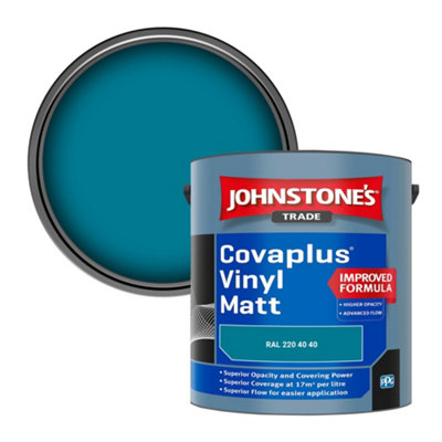 B&Q -  Covaplus Vinyl Matt Walls & Ceilings Emulsion Paint (Ral 220 40 40) 2.5L