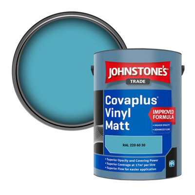 B&Q -  Covaplus Vinyl Matt Walls & Ceilings Emulsion Paint (Ral 220 60 30) 5L