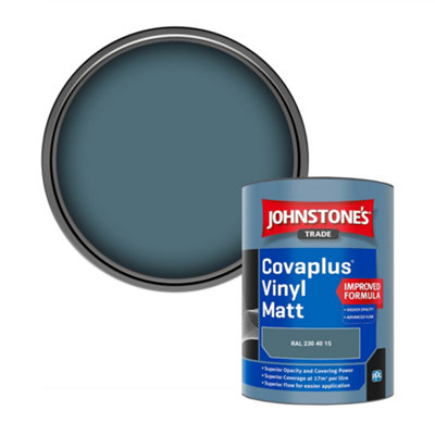 B&Q -  Covaplus Vinyl Matt Walls & Ceilings Emulsion Paint (Ral 230 40 15) 1L