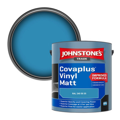B&Q -  Covaplus Vinyl Matt Walls & Ceilings Emulsion Paint (Ral 240 50 35) 2.5L