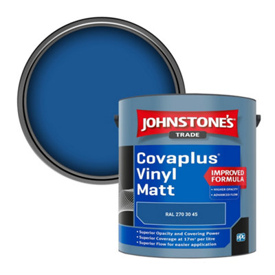 B&Q -  Covaplus Vinyl Matt Walls & Ceilings Emulsion Paint (Ral 270 30 45) 2.5L