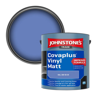 B&Q -  Covaplus Vinyl Matt Walls & Ceilings Emulsion Paint (Ral 280 50 35) 2.5L