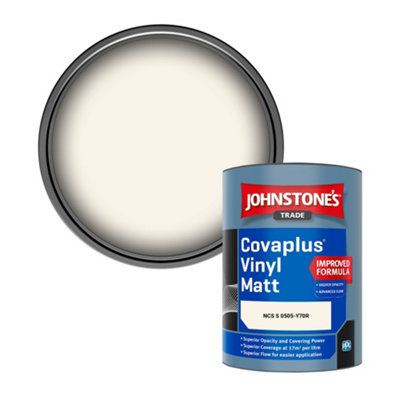 B&Q -  Covaplus Vinyl Matt Walls & Ceilings Emulsion Paint (Ncs S 0505-Y70R) 1L