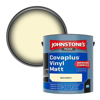 B&Q -  Covaplus Vinyl Matt Walls & Ceilings Emulsion Paint (Ncs S 0510-Y) 2.5L