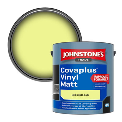 B&Q -  Covaplus Vinyl Matt Walls & Ceilings Emulsion Paint (Ncs S 0540-G60Y) 2.5L