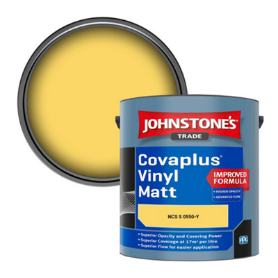 B&Q -  Covaplus Vinyl Matt Walls & Ceilings Emulsion Paint (Ncs S 0550-Y) 2.5L