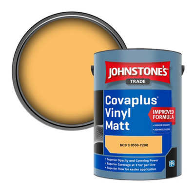 B&Q -  Covaplus Vinyl Matt Walls & Ceilings Emulsion Paint (Ncs S 0550-Y20R) 5L
