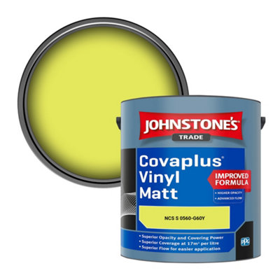 B&Q -  Covaplus Vinyl Matt Walls & Ceilings Emulsion Paint (Ncs S 0560-G60Y) 2.5L