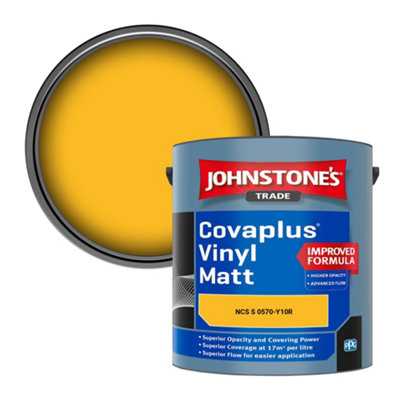 B&Q -  Covaplus Vinyl Matt Walls & Ceilings Emulsion Paint (Ncs S 0570-Y10R) 2.5L