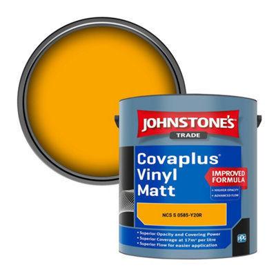 B&Q -  Covaplus Vinyl Matt Walls & Ceilings Emulsion Paint (Ncs S 0585-Y20R) 2.5L