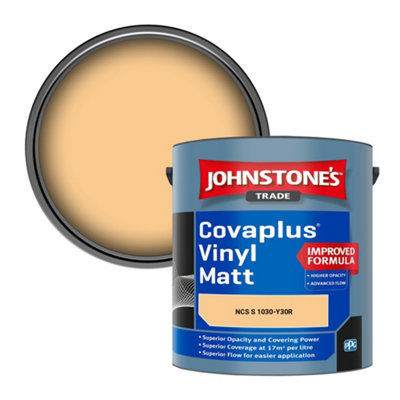 B&Q -  Covaplus Vinyl Matt Walls & Ceilings Emulsion Paint (Ncs S 1030-Y30R) 2.5L