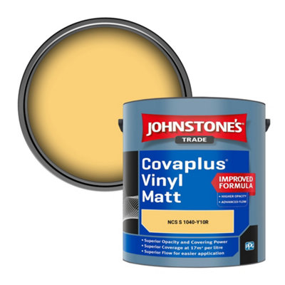 B&Q -  Covaplus Vinyl Matt Walls & Ceilings Emulsion Paint (Ncs S 1040-Y10R) 2.5L
