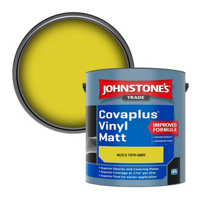 B&Q -  Covaplus Vinyl Matt Walls & Ceilings Emulsion Paint (Ncs S 1070-G80Y) 2.5L