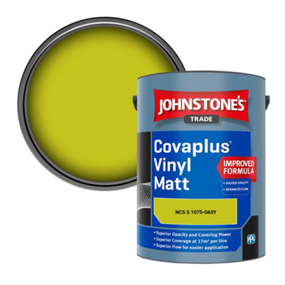 B&Q -  Covaplus Vinyl Matt Walls & Ceilings Emulsion Paint (Ncs S 1075-G60Y) 5L