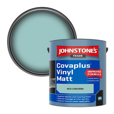 B&Q -  Covaplus Vinyl Matt Walls & Ceilings Emulsion Paint (Ncs S 2020-B50G) 2.5L