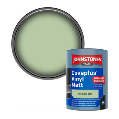 B&Q -  Covaplus Vinyl Matt Walls & Ceilings Emulsion Paint (Ncs S 2020-G30Y) 1L