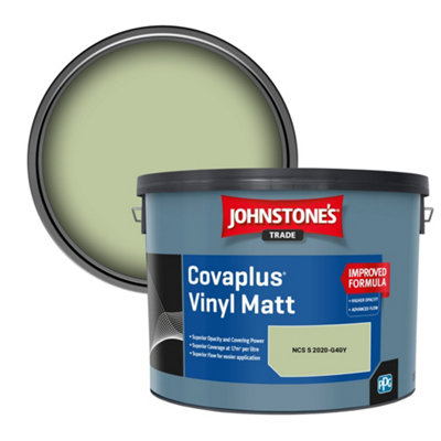 B&Q -  Covaplus Vinyl Matt Walls & Ceilings Emulsion Paint (Ncs S 2020-G40Y) 10L