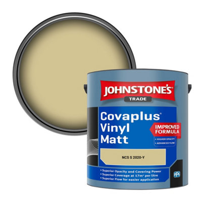B&Q -  Covaplus Vinyl Matt Walls & Ceilings Emulsion Paint (Ncs S 2020-Y) 2.5L