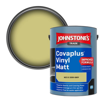 B&Q -  Covaplus Vinyl Matt Walls & Ceilings Emulsion Paint (Ncs S 2030-G80Y) 5L
