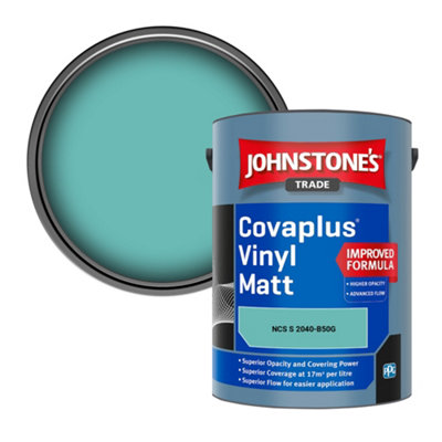 B&Q -  Covaplus Vinyl Matt Walls & Ceilings Emulsion Paint (Ncs S 2040-B50G) 5L