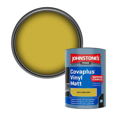 B&Q -  Covaplus Vinyl Matt Walls & Ceilings Emulsion Paint (Ncs S 2060-G90Y) 1L