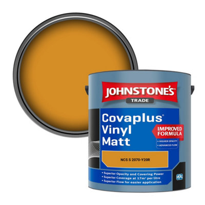 B&Q -  Covaplus Vinyl Matt Walls & Ceilings Emulsion Paint (Ncs S 2070-Y20R) 2.5L