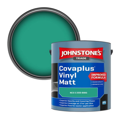 B&Q -  Covaplus Vinyl Matt Walls & Ceilings Emulsion Paint (Ncs S 2555-B80G) 2.5L