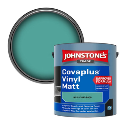 B&Q -  Covaplus Vinyl Matt Walls & Ceilings Emulsion Paint (Ncs S 3040-B60G) 2.5L