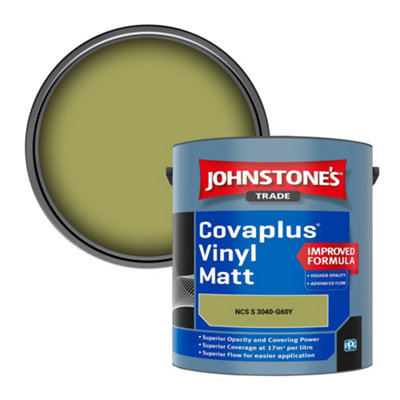 B&Q -  Covaplus Vinyl Matt Walls & Ceilings Emulsion Paint (Ncs S 3040-G60Y) 2.5L