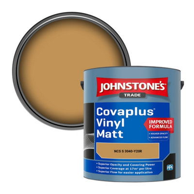 B&Q -  Covaplus Vinyl Matt Walls & Ceilings Emulsion Paint (Ncs S 3040-Y20R) 2.5L