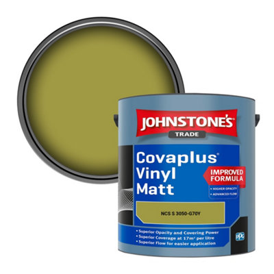 B&Q -  Covaplus Vinyl Matt Walls & Ceilings Emulsion Paint (Ncs S 3050-G70Y) 2.5L