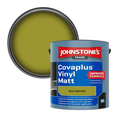 B&Q -  Covaplus Vinyl Matt Walls & Ceilings Emulsion Paint (Ncs S 3060-G70Y) 2.5L