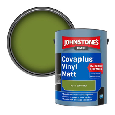 B&Q -  Covaplus Vinyl Matt Walls & Ceilings Emulsion Paint (Ncs S 3065-G40Y) 5L