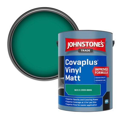 B&Q -  Covaplus Vinyl Matt Walls & Ceilings Emulsion Paint (Ncs S 3555-B80G) 5L