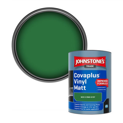 B&Q -  Covaplus Vinyl Matt Walls & Ceilings Emulsion Paint (Ncs S 3560-G10Y) 1L