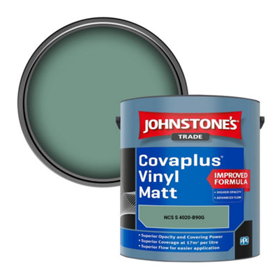 B&Q -  Covaplus Vinyl Matt Walls & Ceilings Emulsion Paint (Ncs S 4020-B90G) 2.5L