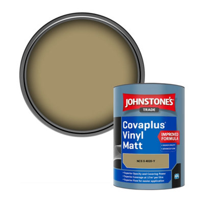 B&Q -  Covaplus Vinyl Matt Walls & Ceilings Emulsion Paint (Ncs S 4020-Y) 1L