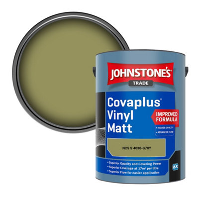 B&Q -  Covaplus Vinyl Matt Walls & Ceilings Emulsion Paint (Ncs S 4030-G70Y) 5L